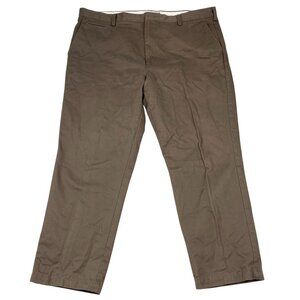 Dockers Men's Khaki Pants 42x30 D4 Classic Fit Brown 100% Cotton Straight Leg